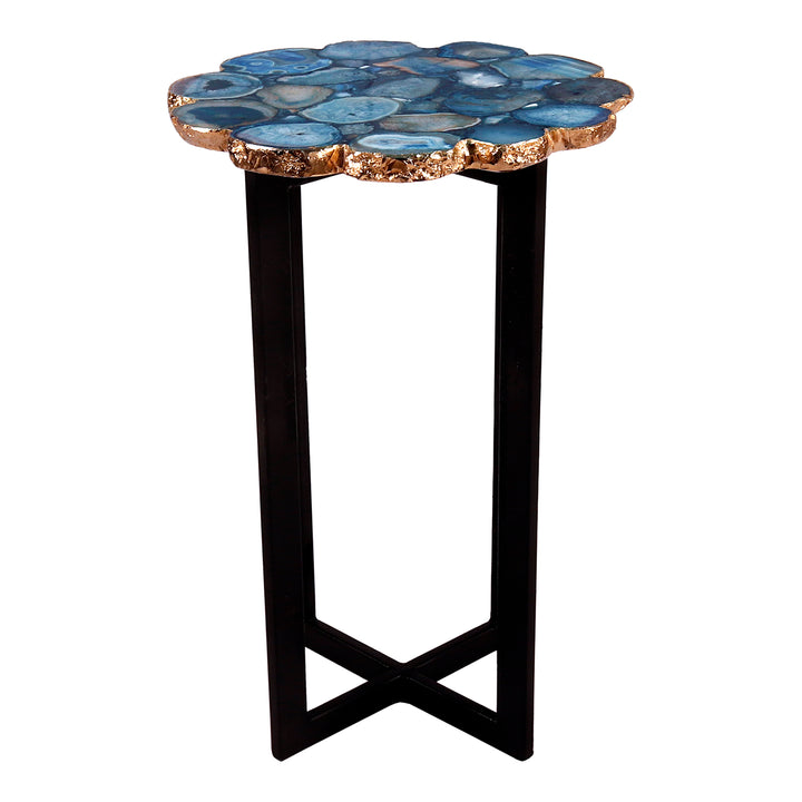 Stunning Blue Agate Living Edge Table
