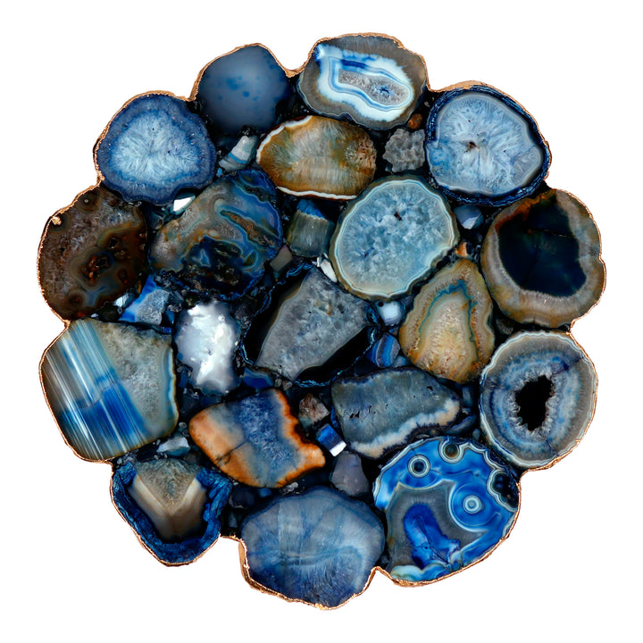 Stunning Blue Agate Living Edge Table