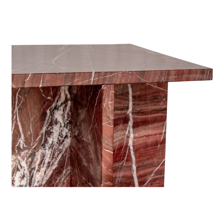 Nature's Canvas Accent Table in Exotic Rainforest Marble