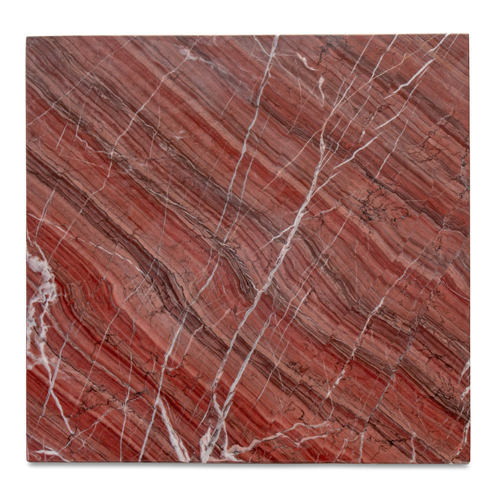 Nature's Canvas Accent Table in Exotic Rainforest Marble