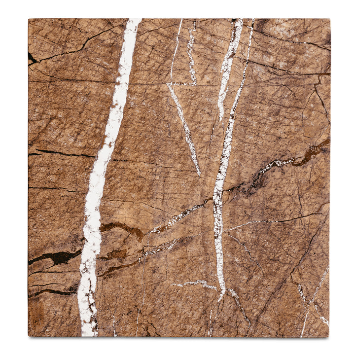 Nature's Canvas Accent Table in Exotic Rainforest Marble