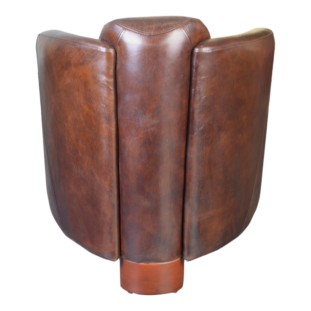 Vogue Sculpted Leather Accent Chair
