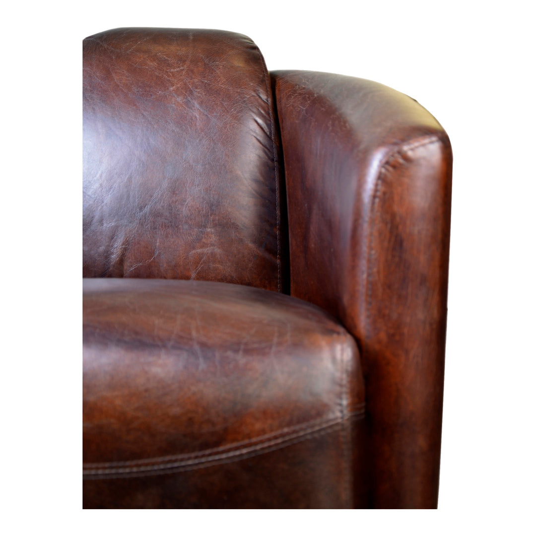 Vogue Sculpted Leather Accent Chair