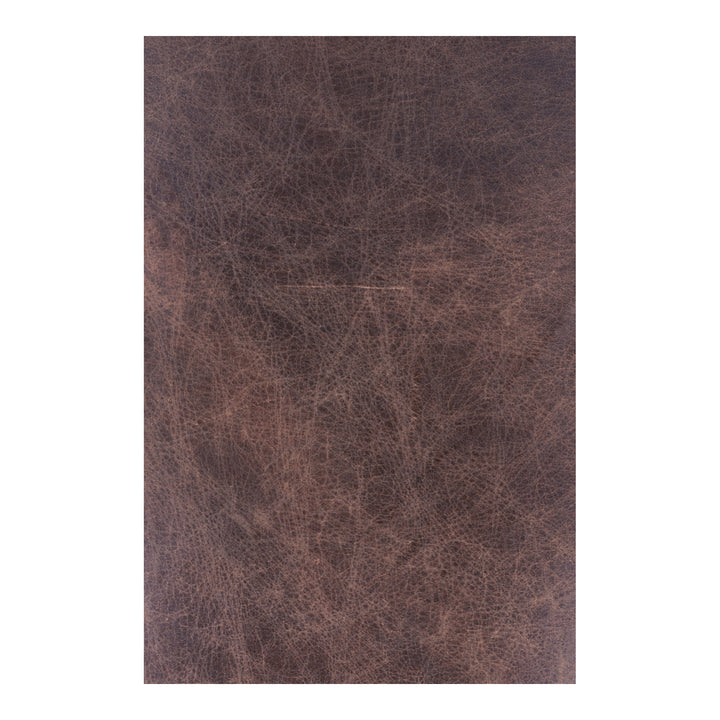 Vintage-Industrial Distressed Leather Club Chair