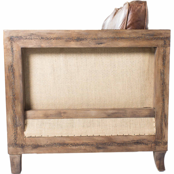 Charming Grain Leather Bungalow Sofa