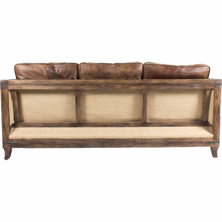 Charming Grain Leather Bungalow Sofa