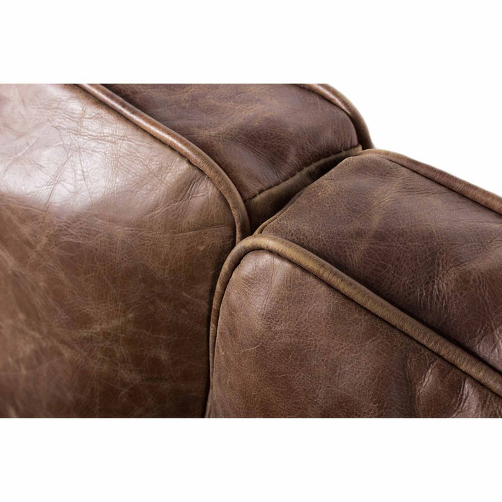 Charming Grain Leather Bungalow Sofa