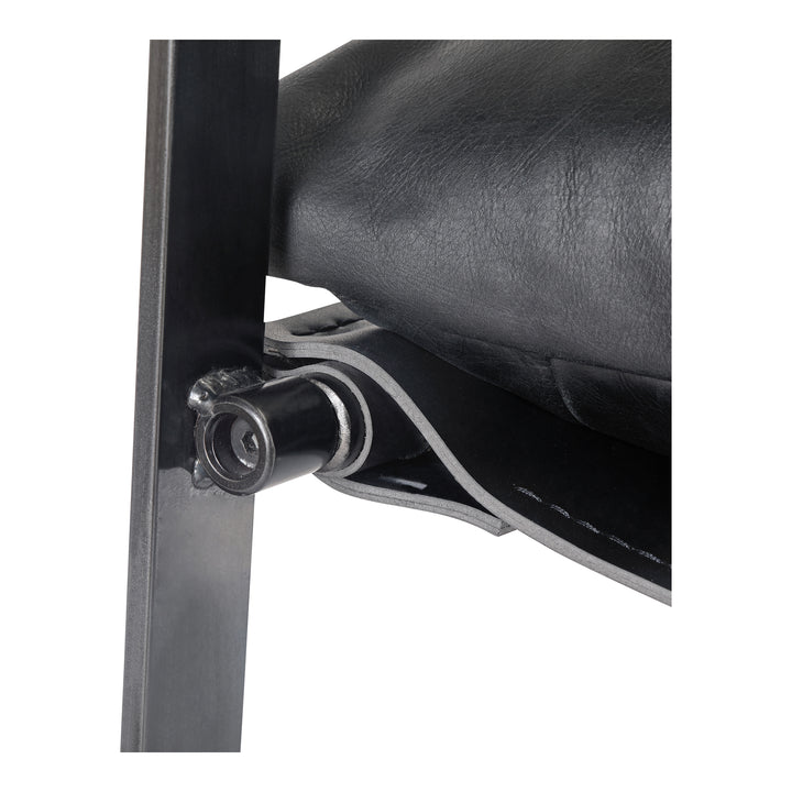 Luxury Sculpted Leather Lounge Chair