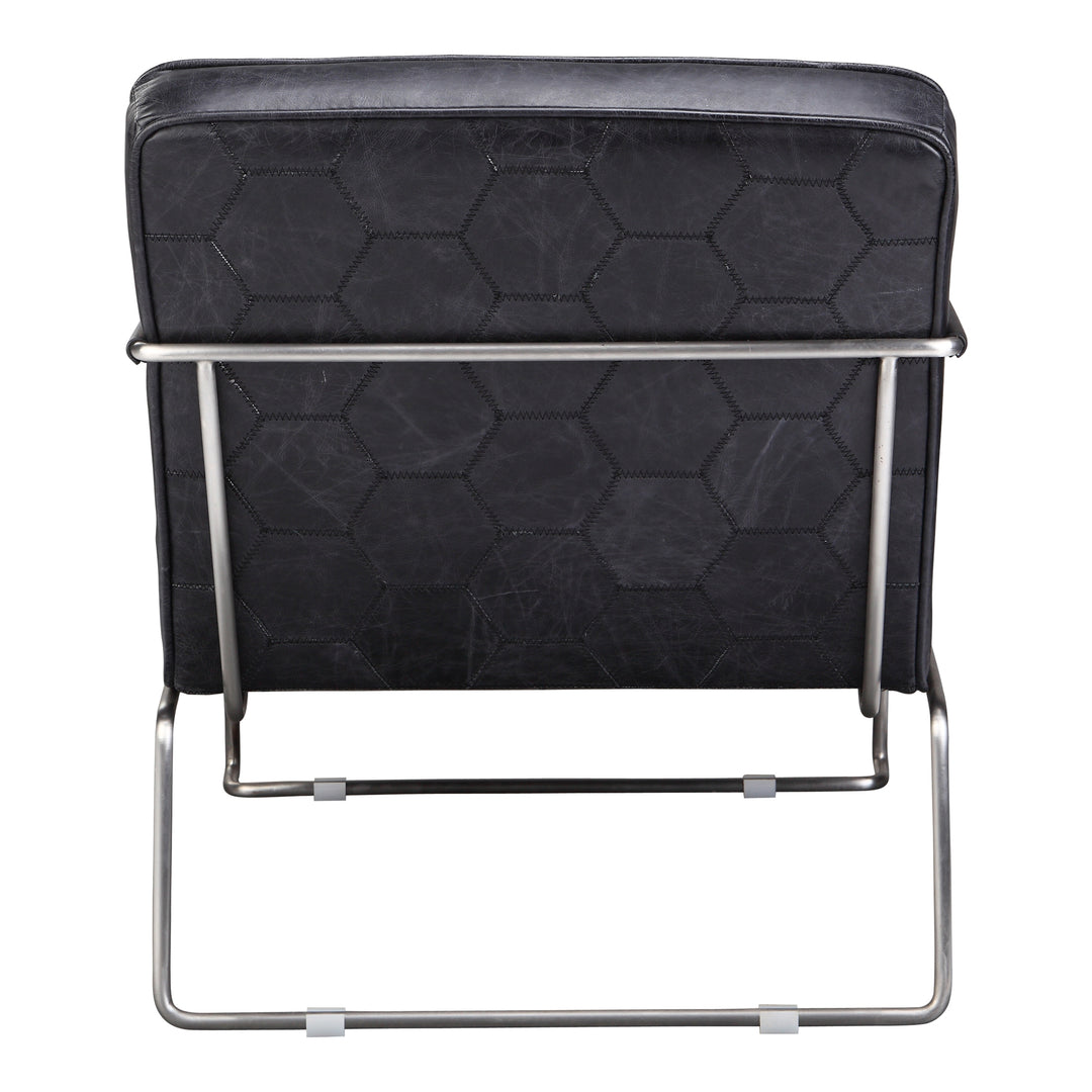Urbane Hexagon Leather Club Chair