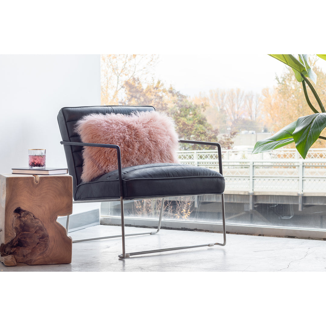 Urbane Hexagon Leather Club Chair