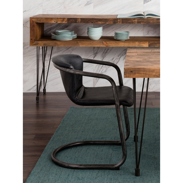 Urban Elegance Dining Chairs - Duo of Onyx Black