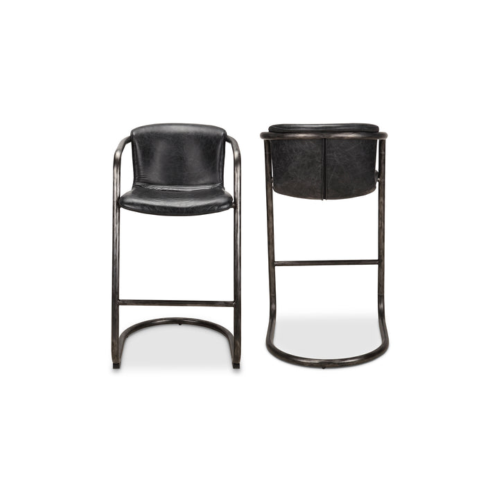 Giono Leather Bar Stools