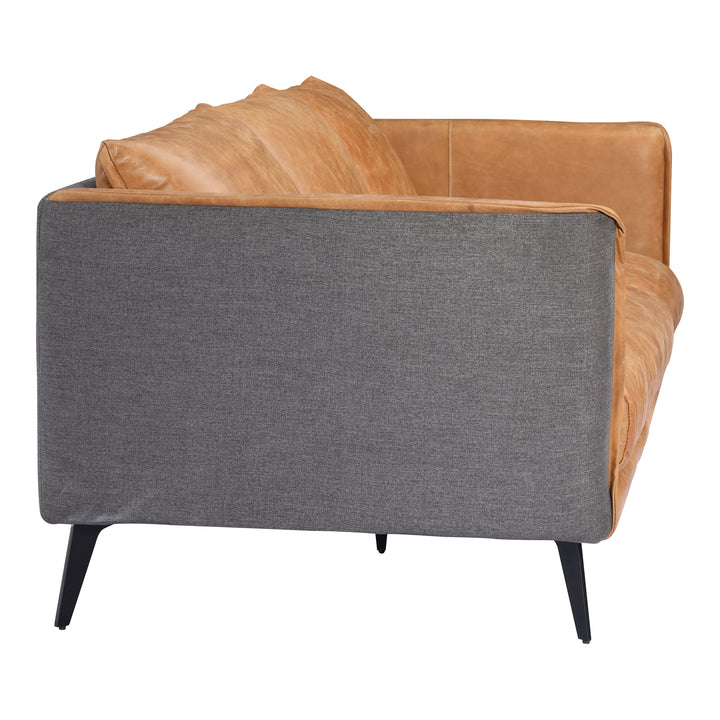 Retro-Charm Mid Century Leather Lounge Chair