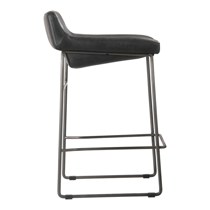 Modern Minimalist Dual Counter Stools - Luxe Leather Seating