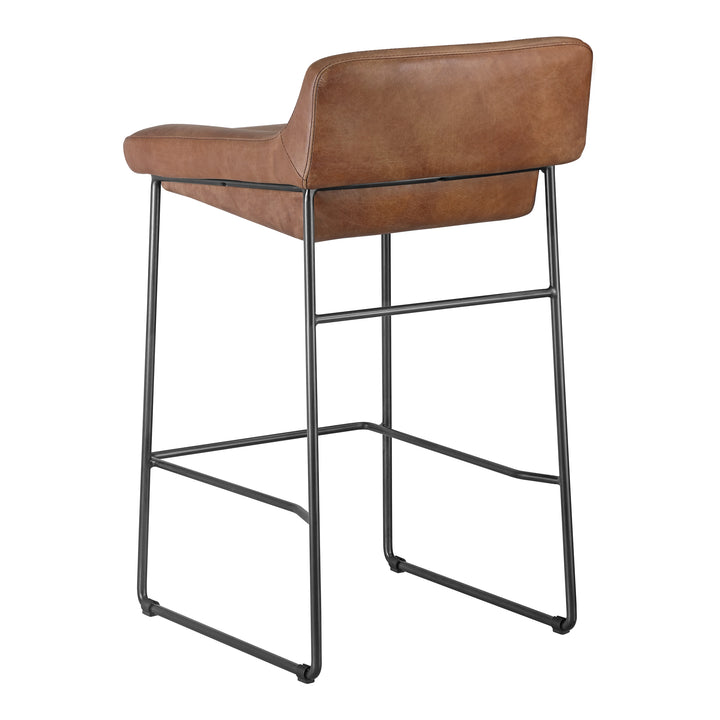 Modern Minimalist Dual Counter Stools - Luxe Leather Seating