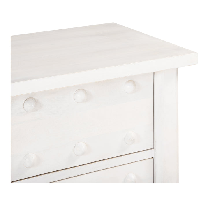 Rustic-Charm Orbicular Nightstand