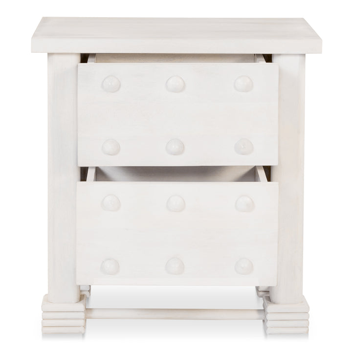 Rustic-Charm Orbicular Nightstand