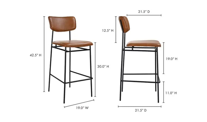 Mariner Bar Stool - Brown