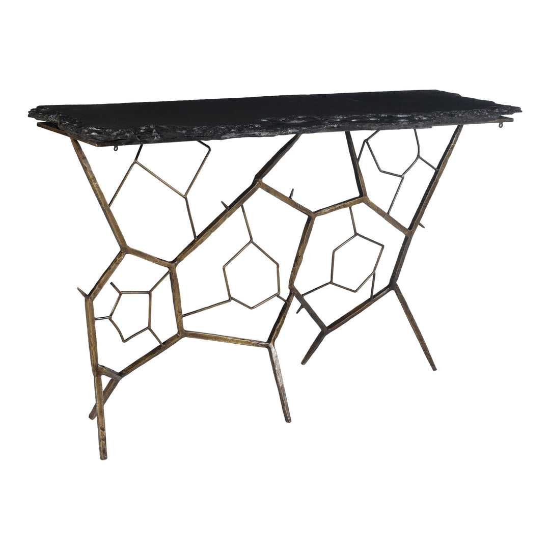 Rugged Timeless Slate Accent Table