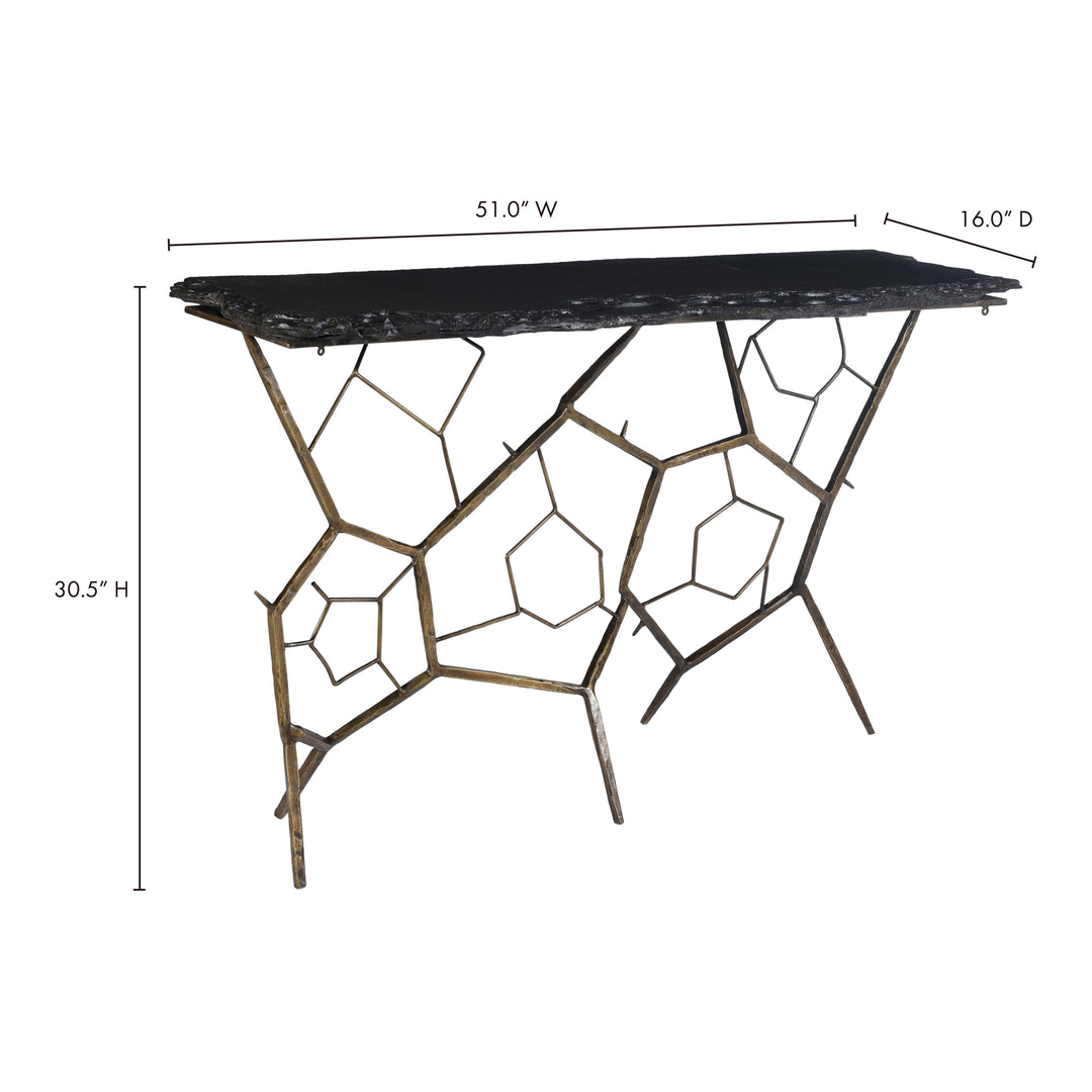 Rugged Timeless Slate Accent Table