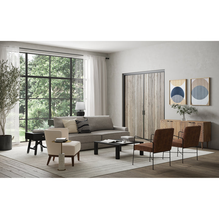 Regal Essence Iron & Terrazzo Side Table