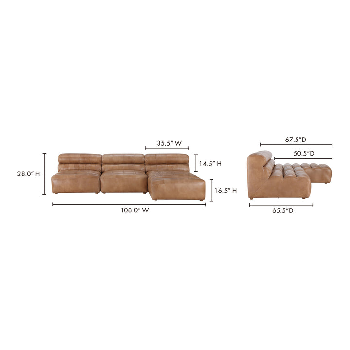Timeless Luxury Leather Modular Sofa Set