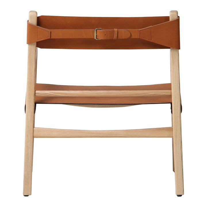 Urban Minimalist Leather Slung Stool