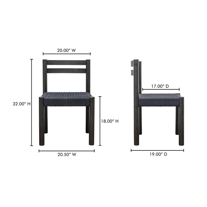 Elegant Oak-Framed Dining Chairs Duo