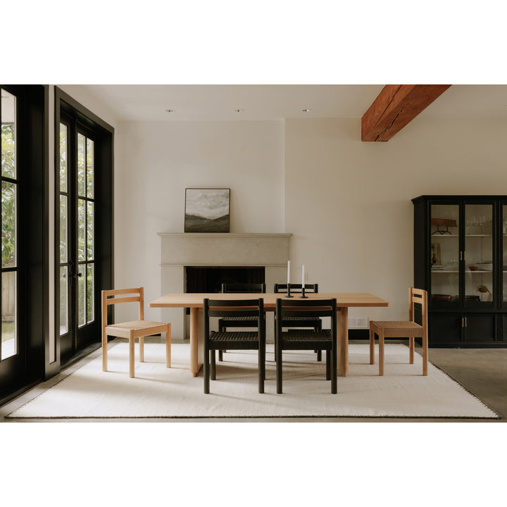 Elegant Oak-Framed Dining Chairs Duo