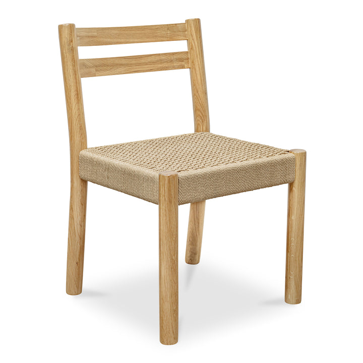 Elegant Oak-Framed Dining Chairs Duo