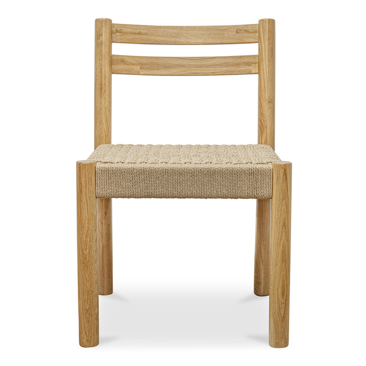 Elegant Oak-Framed Dining Chairs Duo