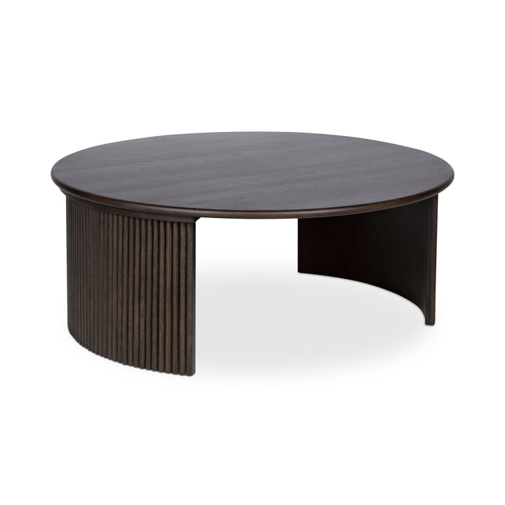 Circle Nesting Oak Coffee Table Set