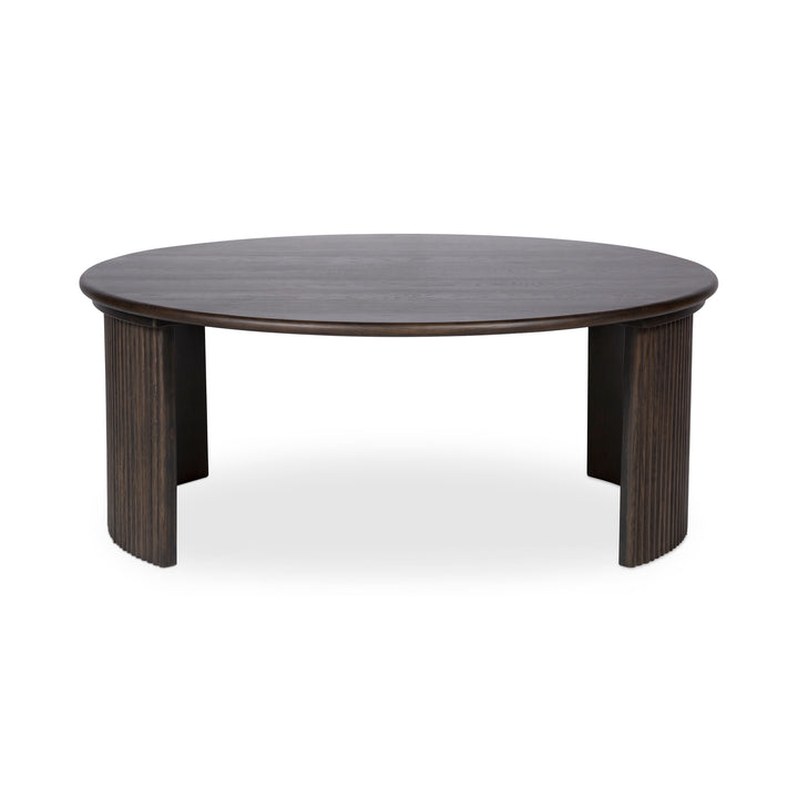 Circle Nesting Oak Coffee Table Set