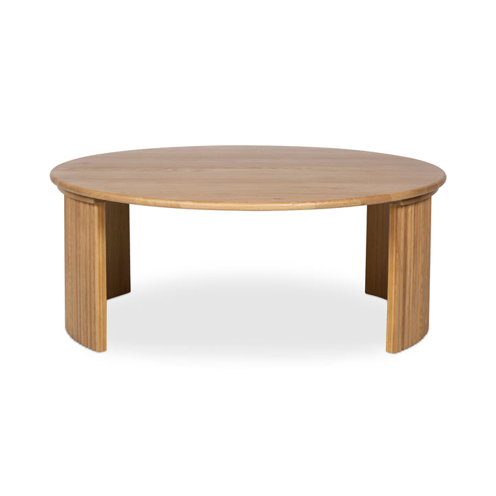 Circle Nesting Oak Coffee Table Set