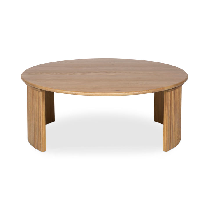 Circle Nesting Oak Coffee Table Set