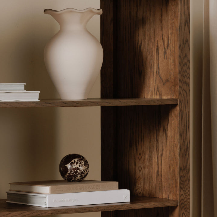 Elegant Curved Bookcase - Timeless Storage Solution