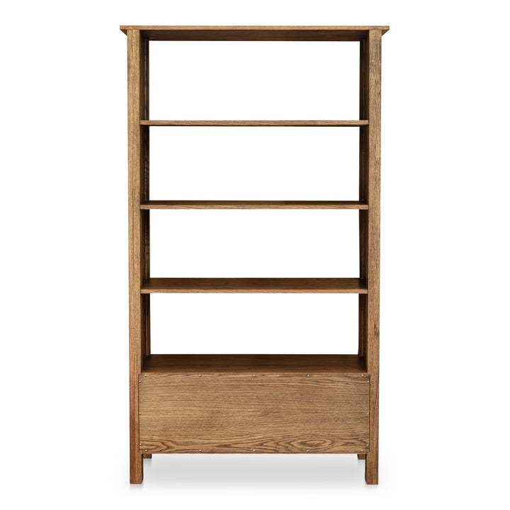 Elegant Curved Bookcase - Timeless Storage Solution