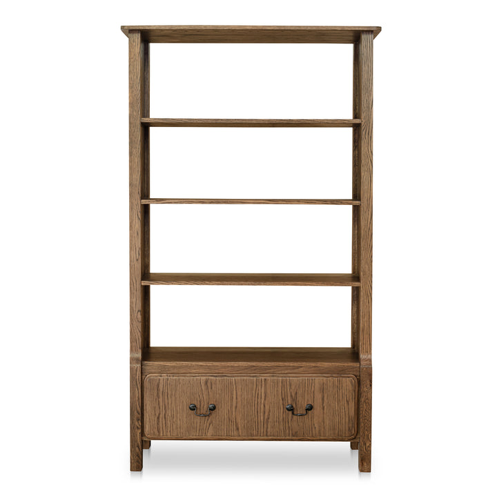 Elegant Curved Bookcase - Timeless Storage Solution