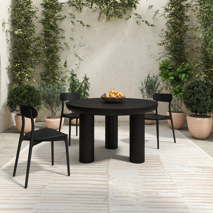 Breezy Modern Duo: Durable Outdoor Dining Chairs