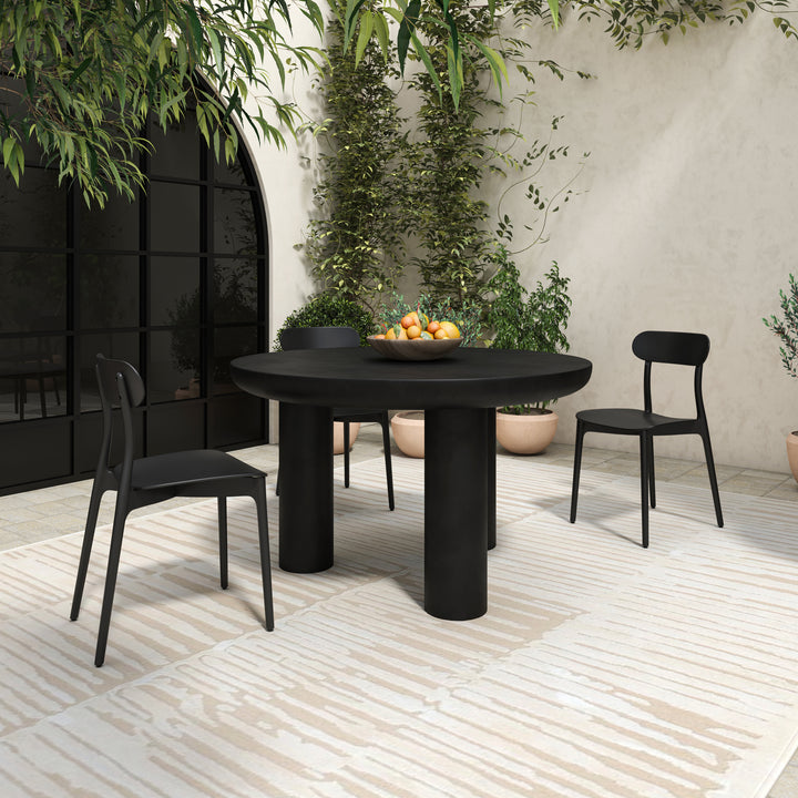 Breezy Modern Duo: Durable Outdoor Dining Chairs