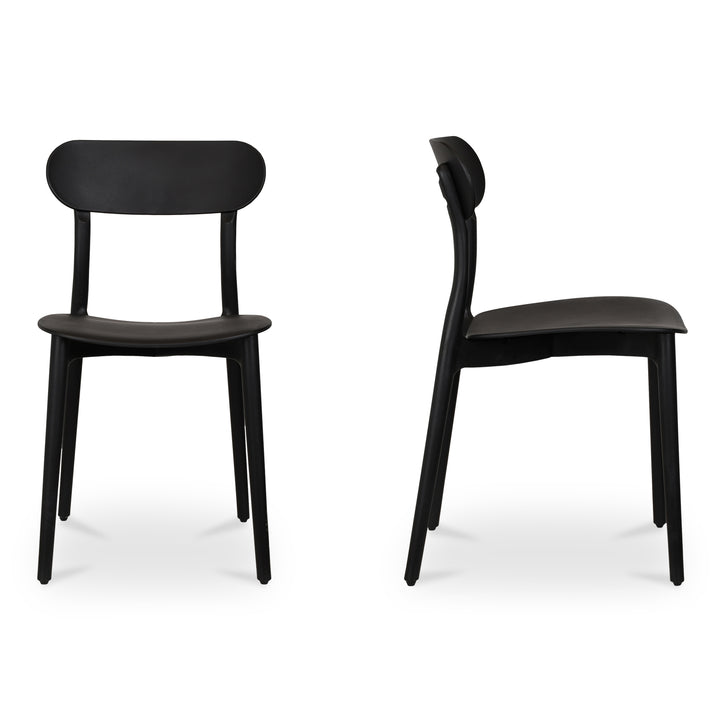Breezy Modern Duo: Durable Outdoor Dining Chairs