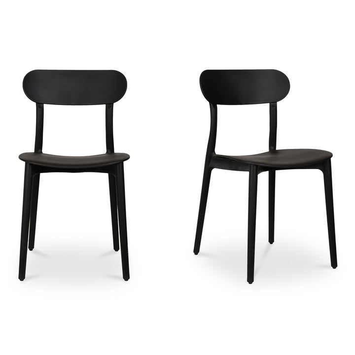 Breezy Modern Duo: Durable Outdoor Dining Chairs