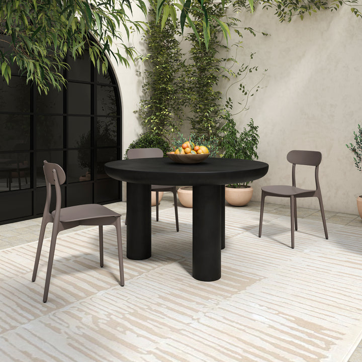 Breezy Modern Duo: Durable Outdoor Dining Chairs