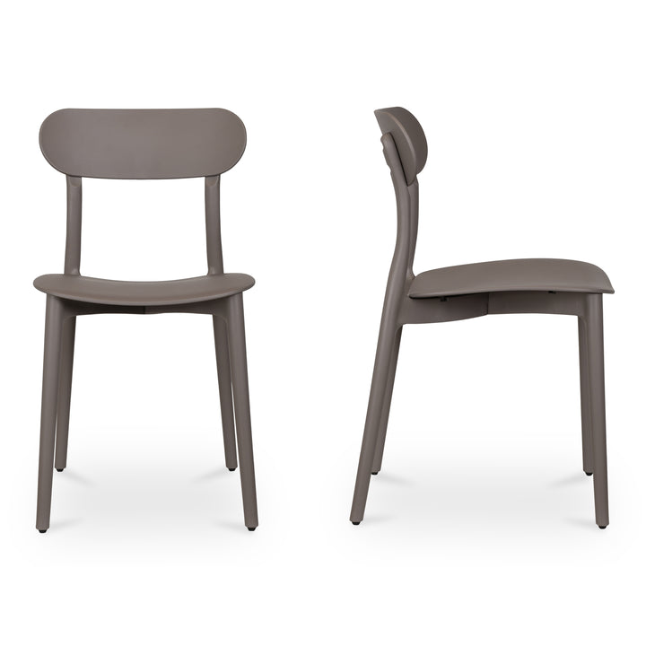 Breezy Modern Duo: Durable Outdoor Dining Chairs