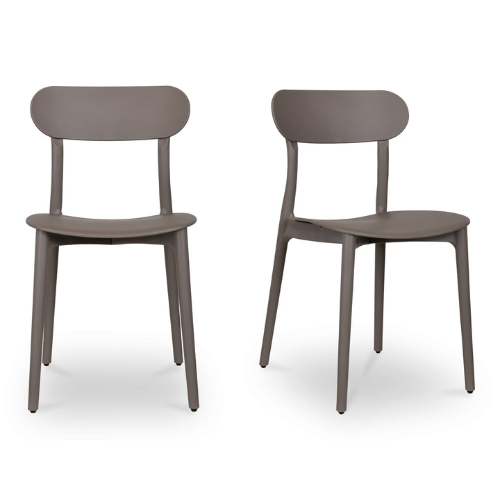 Breezy Modern Duo: Durable Outdoor Dining Chairs
