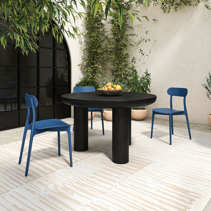 Breezy Modern Duo: Durable Outdoor Dining Chairs