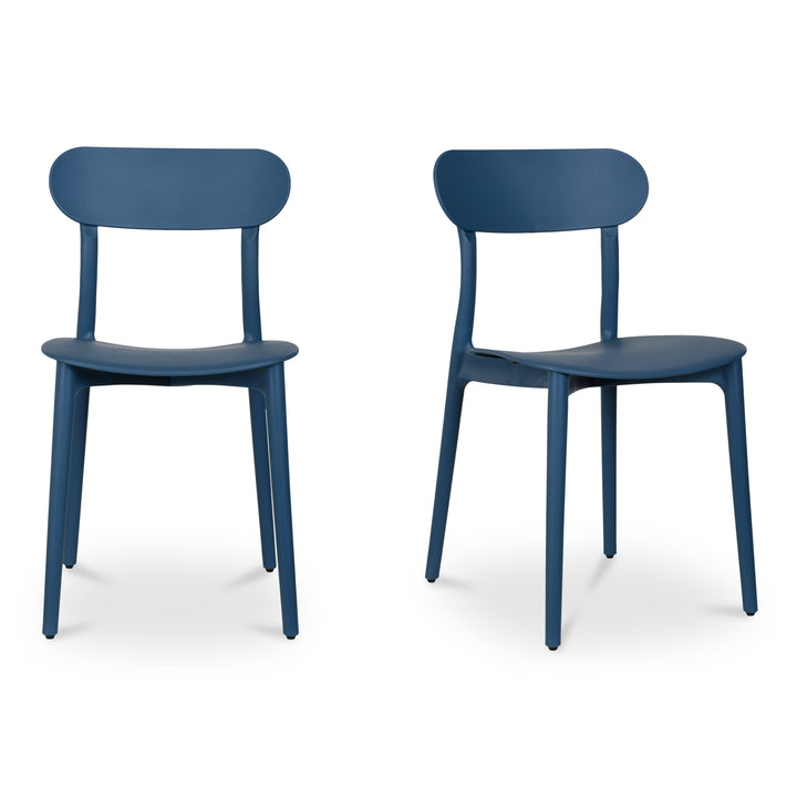 Breezy Modern Duo: Durable Outdoor Dining Chairs