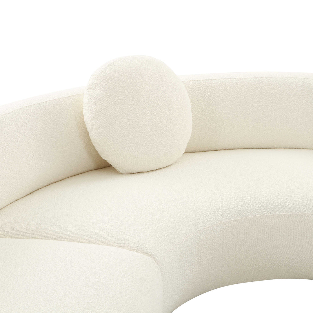 Brielle Cream Boucle Sectional