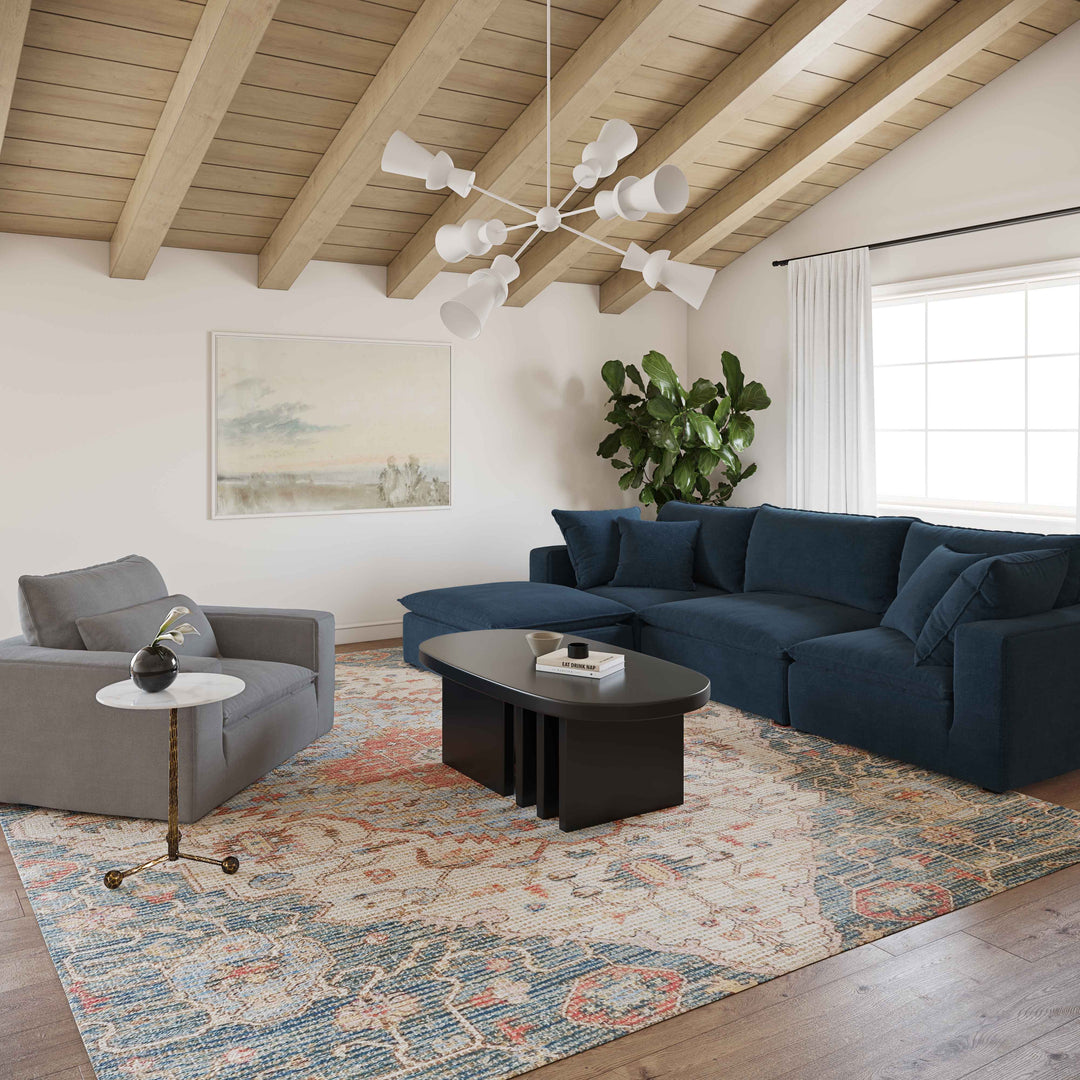 Lica Modular 4 Piece Sectional - Navy