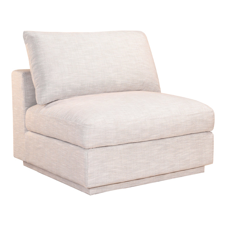 Coastal Linen Slipper Chair - Modern Elegance